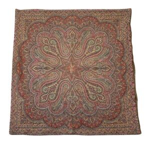 Set of 4 Pottery Barn Wool Cotton Velvet Tapestry Pillow Shams Covers 26X26